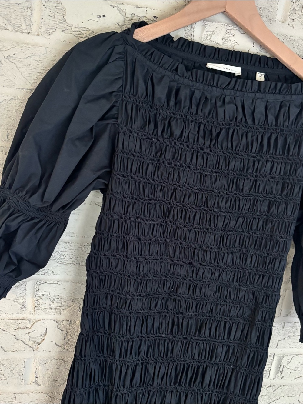 Doen Black Raquella Dress Large - Picture 3 of 4